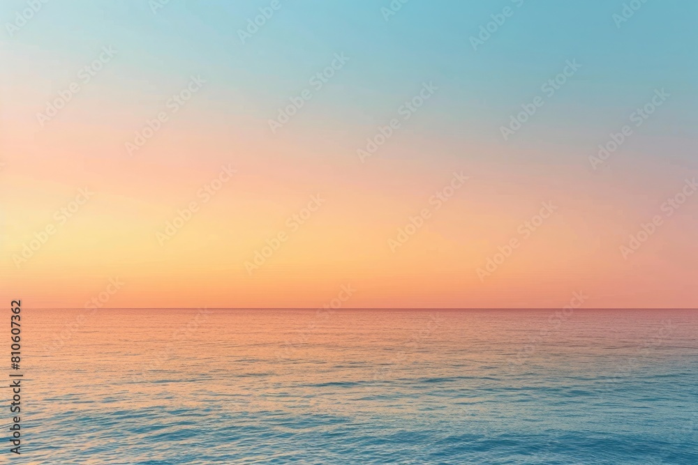 A gradient horizon stretching infinitely, blending warm and cool tones effortlessly.