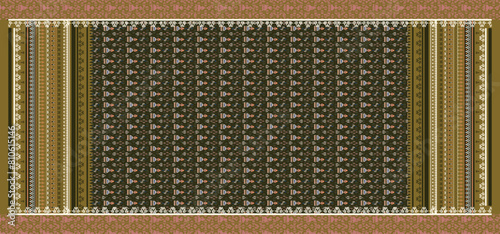 Pakistani & Indian Kurtis Digital Textile Ready Print Design Dupatta Design