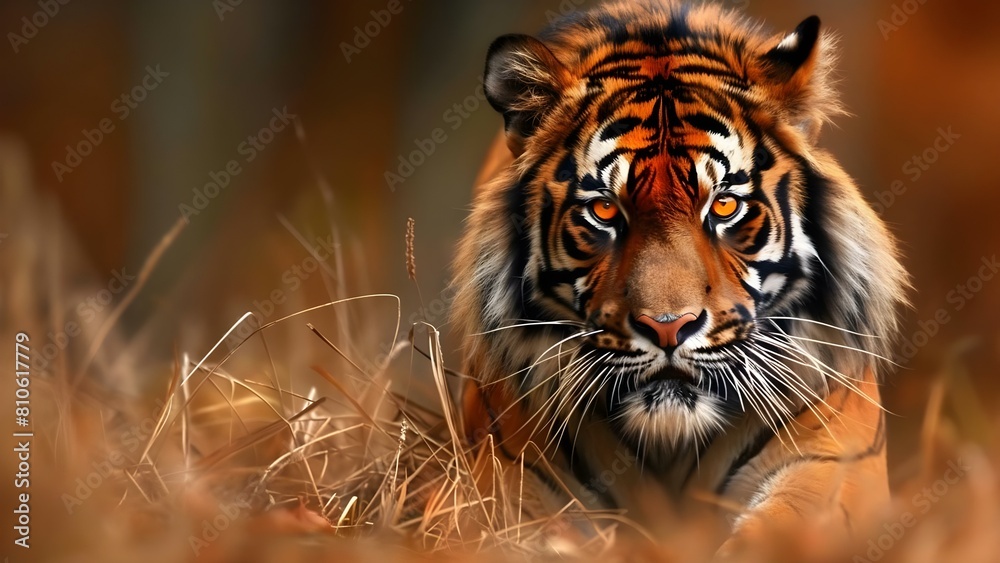 The Majestic Bengal Tiger: Symbolizing Untamed Beauty and Power. Concept Wildlife, Nature, Tigers, Symbolism The Majestic Bengal Tiger: Symbolizing Untamed Beauty and Power. Concept Wildlife, Nature, Tigers, Symbolism