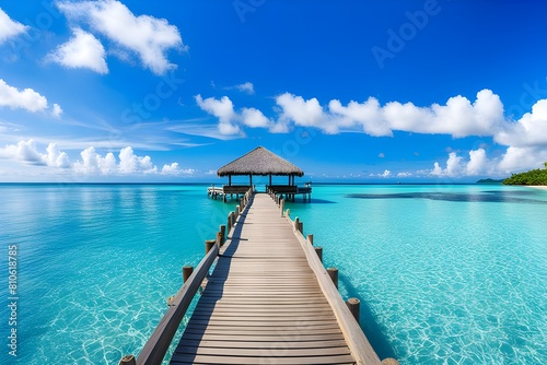 View of wooden bridge