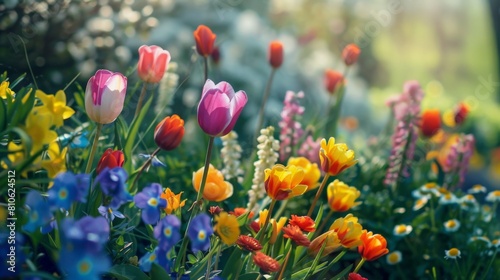 Flower Frenzy Lively Spring Garden