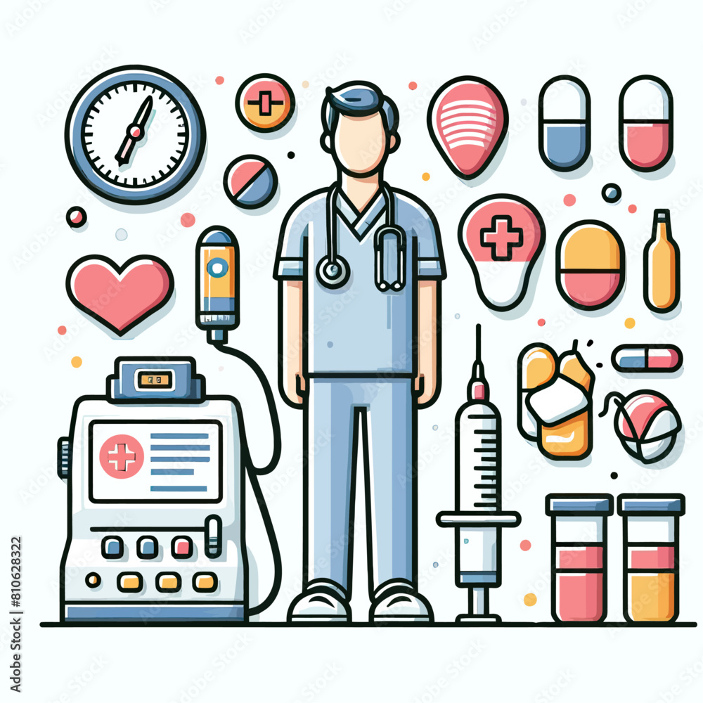 set of medical and drugs icons set of medical and drugs icons