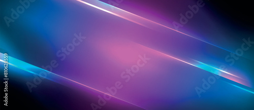 The font on the purple and blue background with glowing lines creates a hypnotizing visual effect lighting, reminiscent of neon gas in electric blue and magenta hues photo