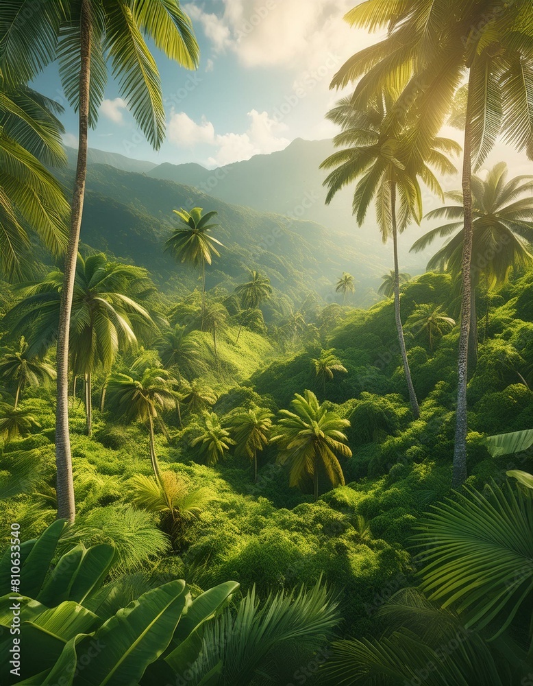 trees on the beach the vibrant colors and textures of a tropical jungle, where palm trees sway amidst the lush green foliage, trees on the beach the vibrant colors and textures of a tropical jungle, where palm trees sway amidst the lush green foliage,