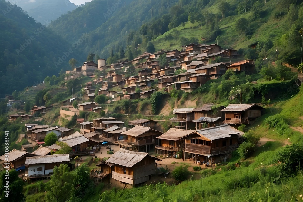 Village on the tallest moutain