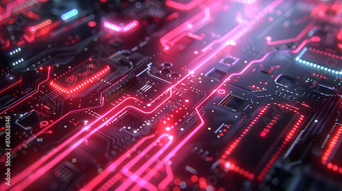  Futuristic circuit board concept background