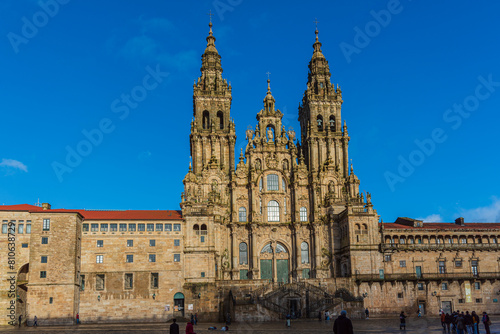 Santiago de Compostela, Spain.  The cathedral of Santiago de Compostela. UNESCO World Heritage Site.
