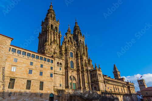 Santiago de Compostela, Spain.  The cathedral of Santiago de Compostela. UNESCO World Heritage Site.
