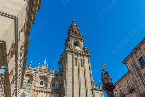 Santiago de Compostela, Spain.  The cathedral of Santiago de Compostela. UNESCO World Heritage Site.