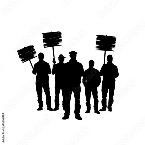 Protest Signs Vector Illustration