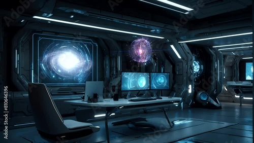 Wallpaper Mural the interior of the outer space galaxy-style office space Torontodigital.ca