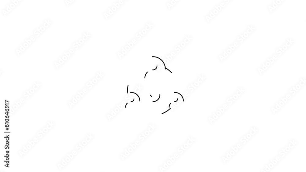 Outline meeting icon animation isolated on white background. outline, meeting, icon, isolated, white background, conference, business, team, collaboration, communication, discussion, Outline meeting icon animation isolated on white background. outline, meeting, icon, isolated, white background, conference, business, team, collaboration, communication, discussion,