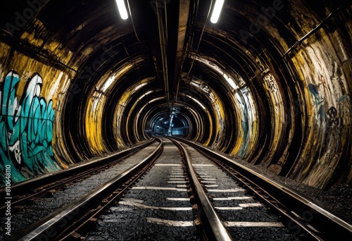 illustration, exploring subterranean capturing urban underground subway sewer networks, worlds, tunnels, systems, exploration, hidden, realms, landscapes, dark