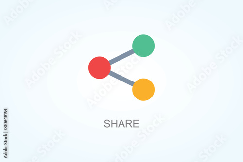 Share Vector  Or Logo Sign Symbol Illustration