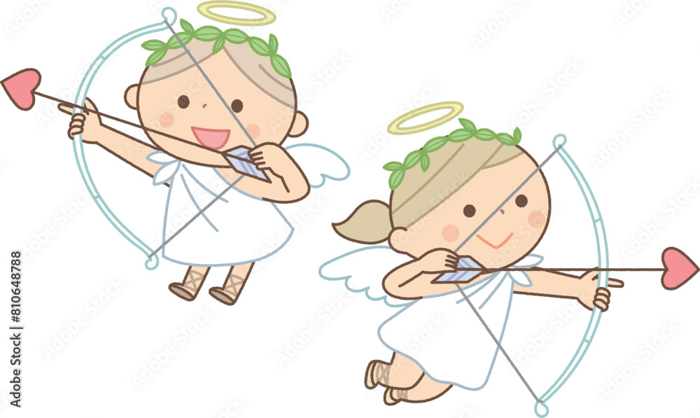 弓を持っている天使 弓を持っている天使