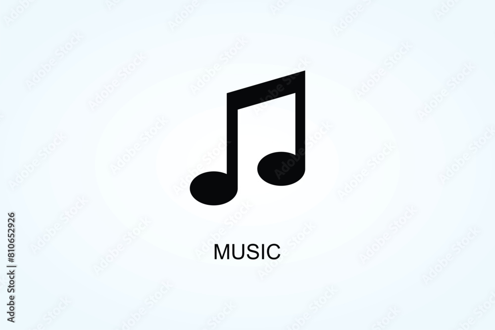 Music Vector Or Logo Sign Symbol Illustration Music Vector Or Logo Sign Symbol Illustration