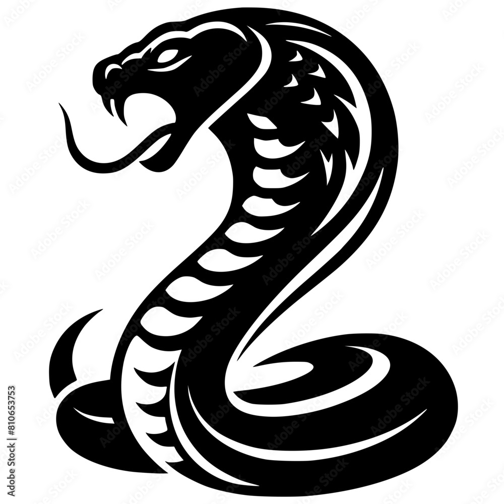 Fototapeta premium Cobra head silhouette