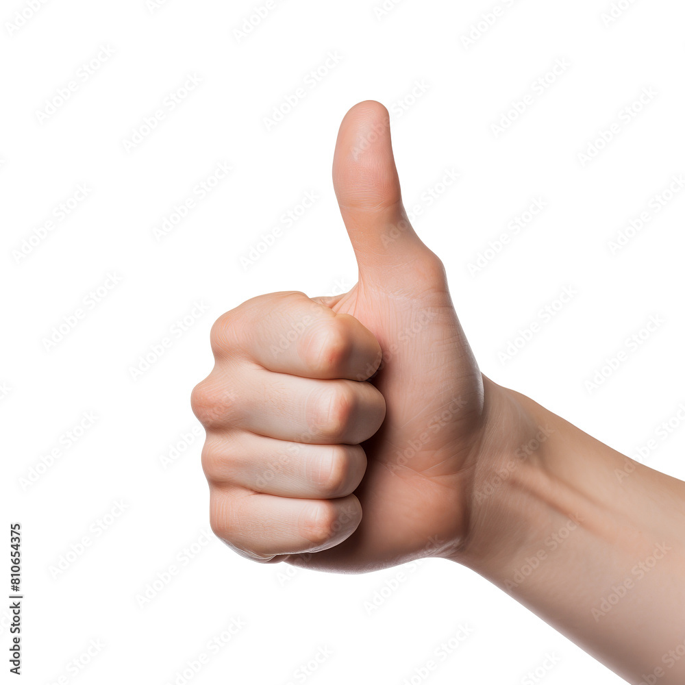 A hand giving a thumbs up.