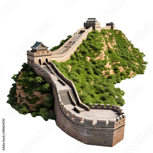 The great wall of China is one of the most famous landmarks in the world.
