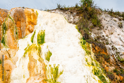 Sipoholon Hot Springs are hot springs in Tapanuli. This sulfur-containing bath was formed due to the eruption of Mount Martimbang photo