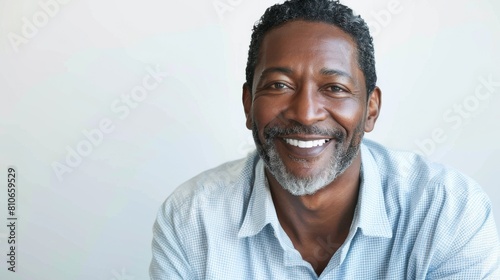 A Smiling Mature Man's Portrait