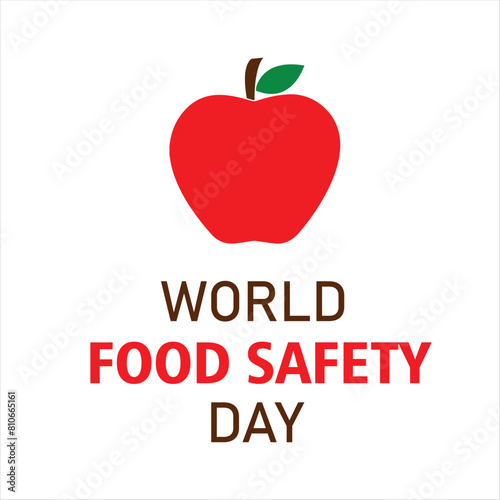 World food safety day vector design eps file