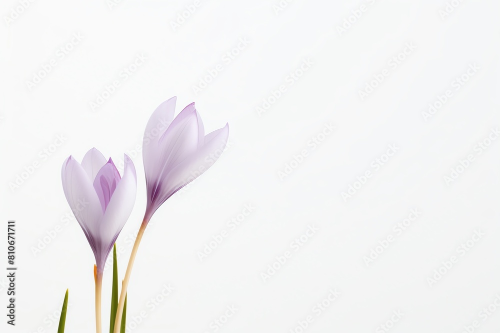 Obraz premium Photo of Crocus, Isolated on white background