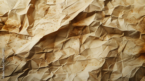 Texture of dirty paper closeup photo
