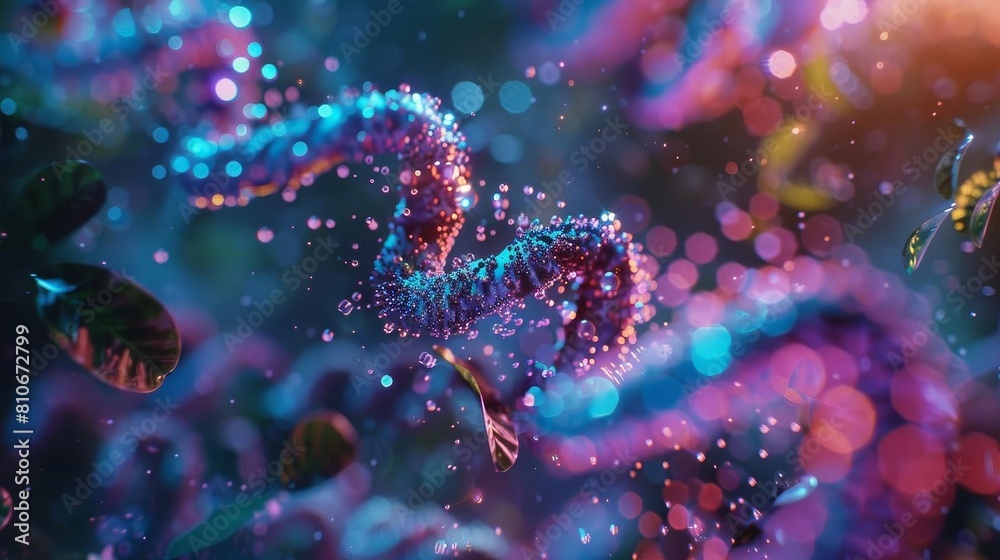 Microscopic view of DNA replication processes Microscopic view of DNA replication processes