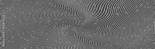 Gradientt dark wavy halftone dotted pattern. Vector illustration 