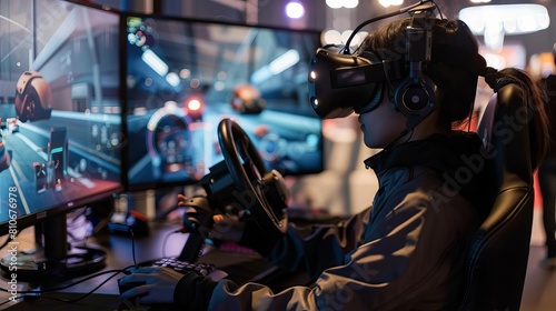 VR gaming interface in action, highlighting the impact of immersive technology