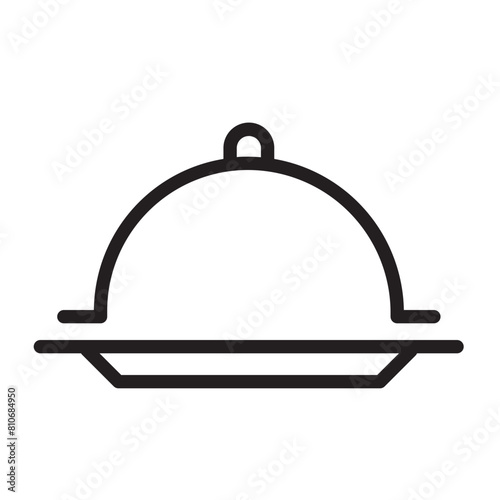 Serving Platter Line Icon