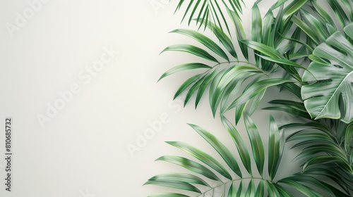 green foliage background with advertising space