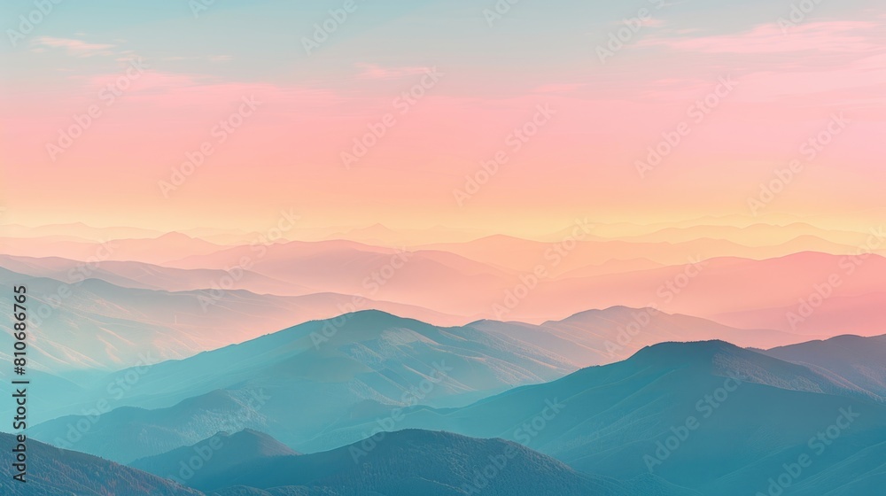 Breathtaking Sunrise Over Misty Mountains