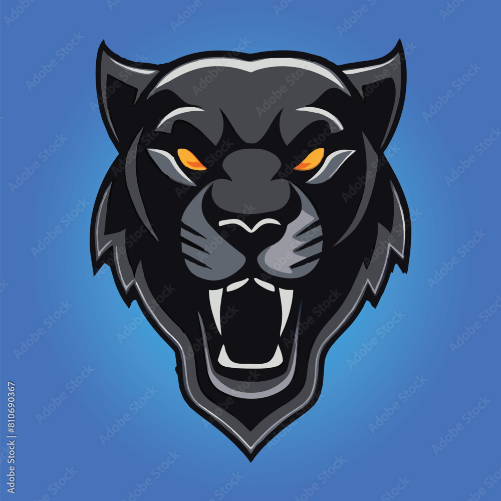 Panther mascot logo design panther vector illustration Panther mascot logo design panther vector illustration
