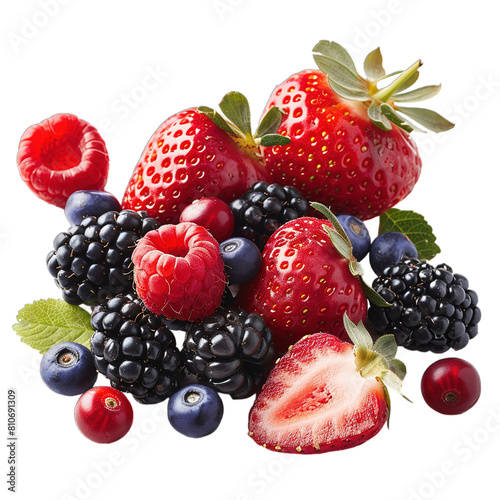 blackberry and raspberry
