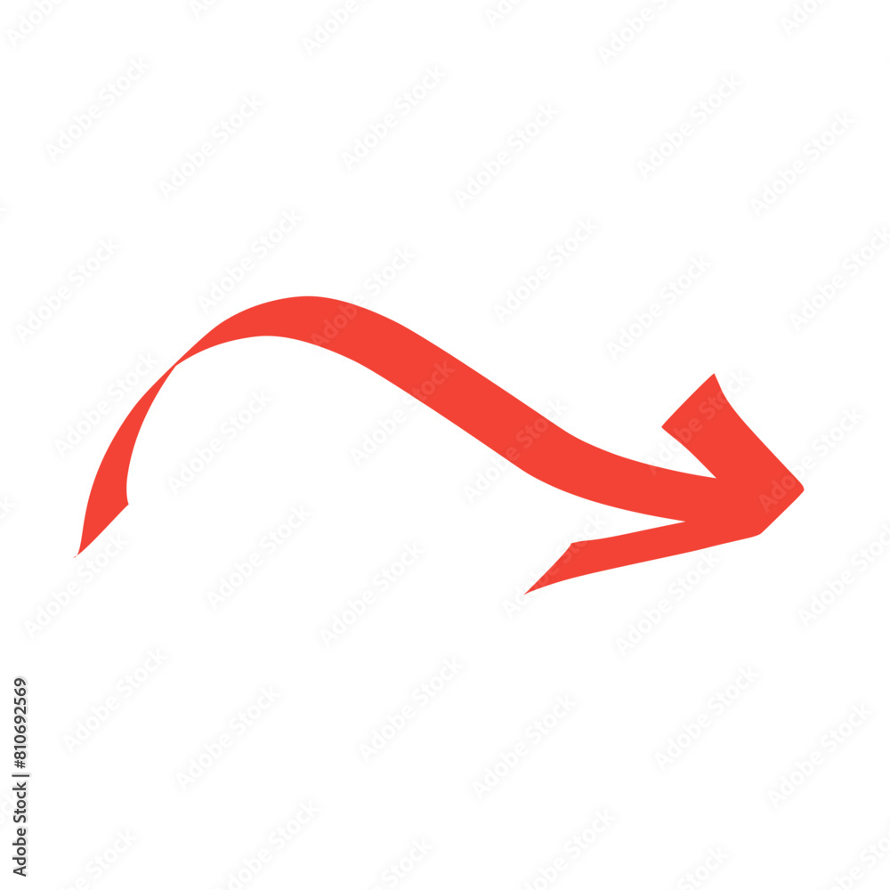 Obraz premium red highlight marker doodle