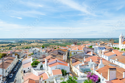 view of the medieval village of Avis, Alentejo region. Portugal. © VicVaz