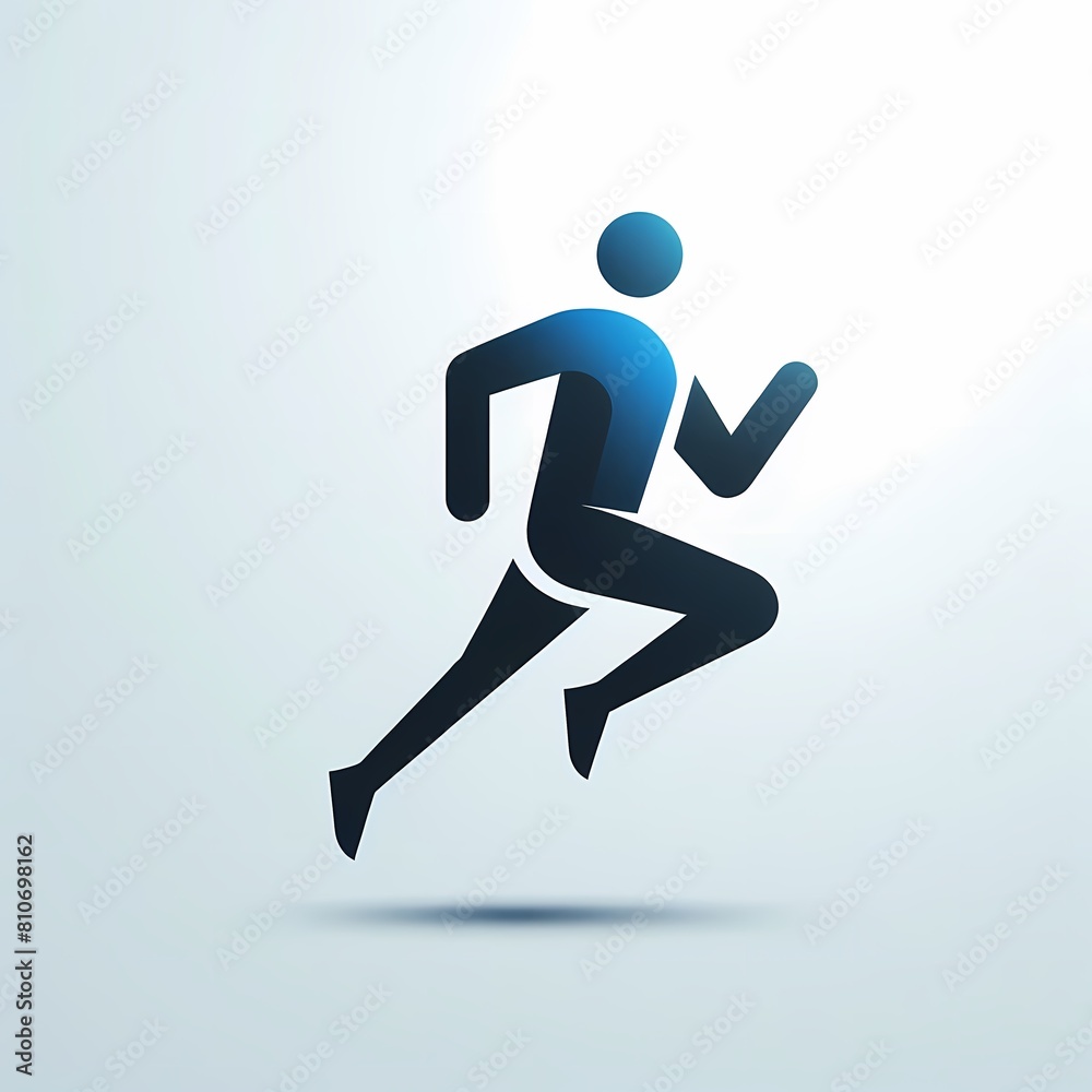 simple jogging logo design simple jogging logo design