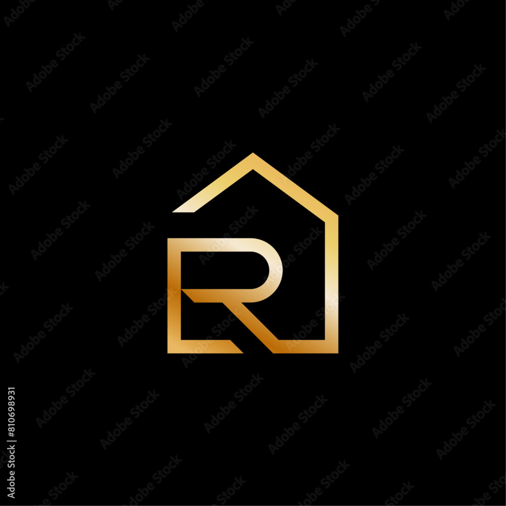 Minimalist Letter R Real Estate Logo Minimalist Letter R Real Estate Logo