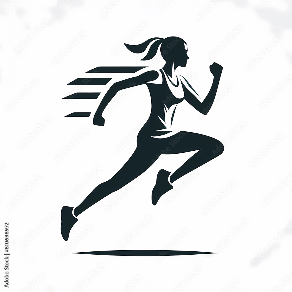 simple jogging logo design simple jogging logo design