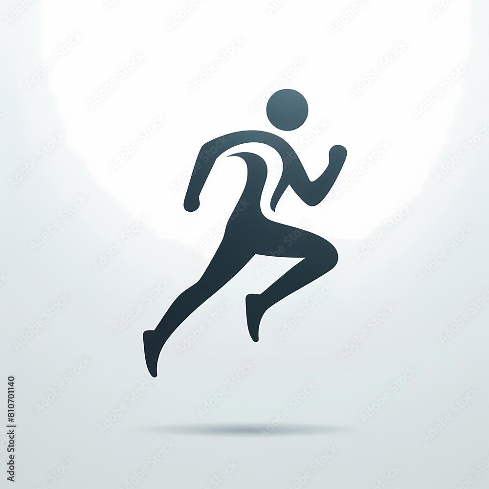 simple jogging logo design simple jogging logo design