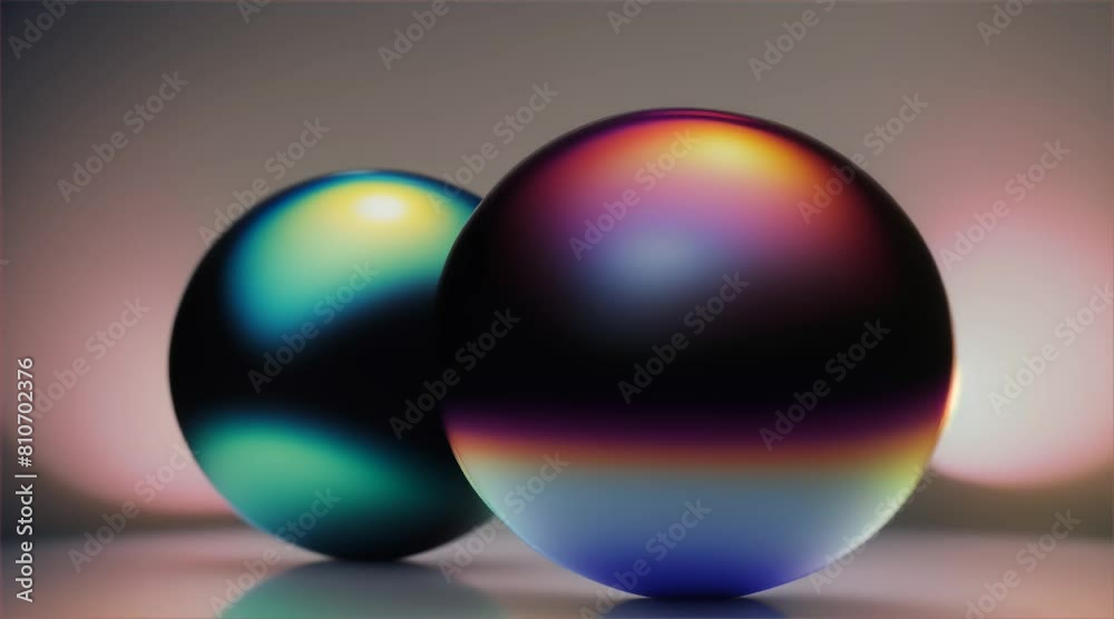 Illustration of 3D colorful balls on space Illustration of 3D colorful balls on space