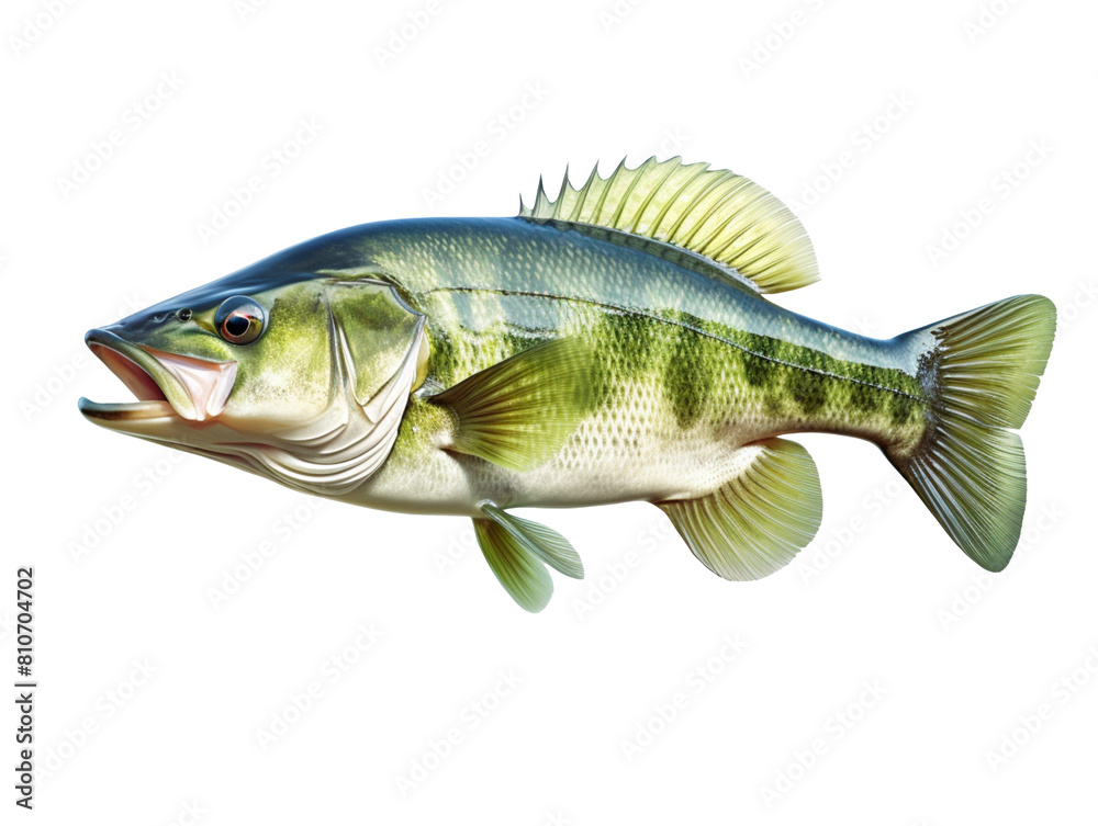 Largemouth bass fish isolated on transparent background Largemouth bass fish isolated on transparent background
