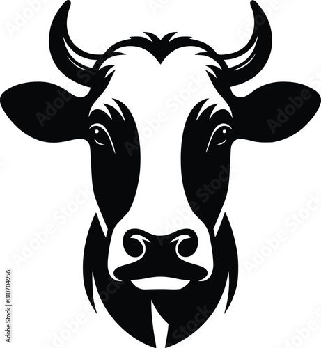 cow silhouette vector easy to use