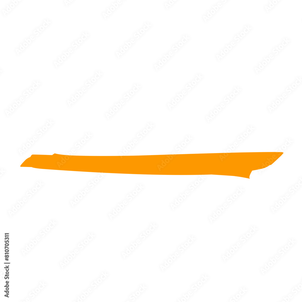 Orange highlighter line Orange highlighter line