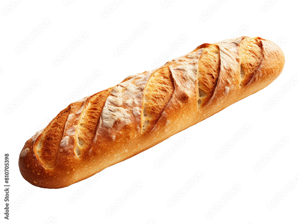 Loaf of long bread isolated on transparent background Loaf of long bread isolated on transparent background