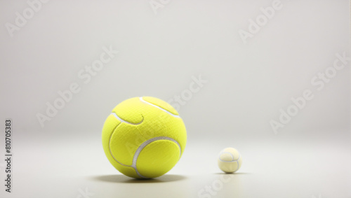 tennis ball on white background © Hammad