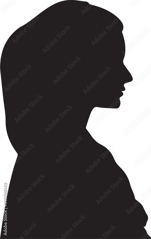 silhouette of a woman