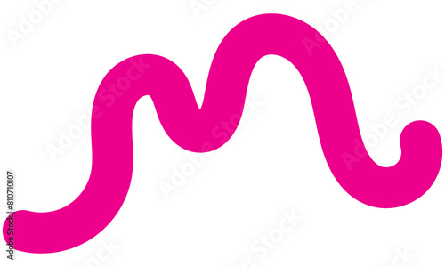 Wallpaper Mural Wavy Squiggle Element. Squiggle doodle.  isolated on white background. Vector illustration. EPS 10 Torontodigital.ca